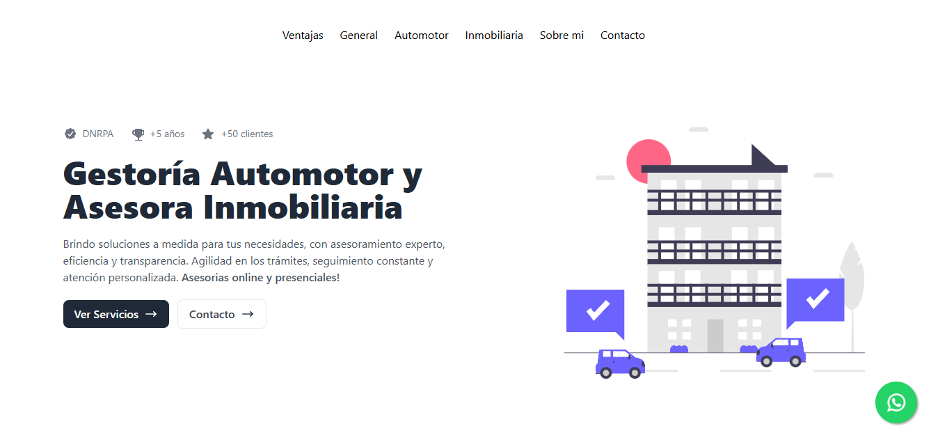 Página web para Bonifacio gestiones sobre su gestoría